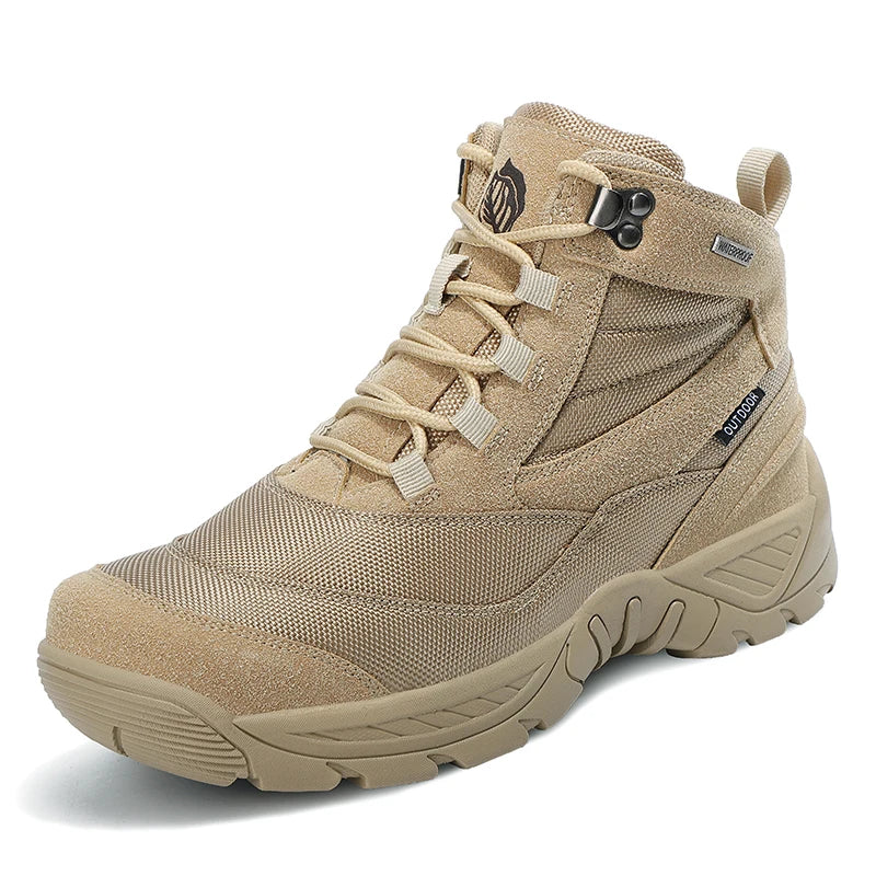 Bota Masculina Monzzani Terrain Mount com design robusto, solado em EVA para amortecimento e forro em algodão respirável para máximo conforto.