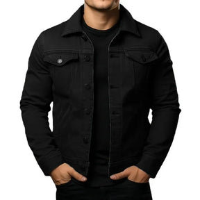 Jaqueta Jeans Masculina Slim Monzzani com design moderno e ajuste perfeito, disponível em várias cores.
