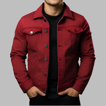 Jaqueta Jeans Masculina Slim Monzzani com design moderno e ajuste perfeito, disponível em várias cores.4