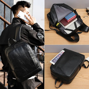 Mochila Executiva Monzzani MZ800 preta com porta USB, alças acolchoadas e compartimento para notebook de até 15,6 polegadas.