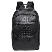 Mochila Executiva em Couro Monzzani MZ801 preta com design clássico, alças acolchoadas e compartimento para notebook.