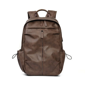Mochila Executiva em Couro Monzzani MZ802 com alças acolchoadas, design elegante e espaço para notebook.
