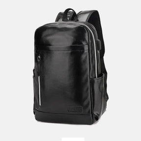 Mochila Executiva em Couro Monzzani MZ805 com design clássico, compartimento para notebook e alças acolchoadas.