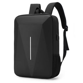 Mochila Executiva Monzzani MZ804 com porta USB, cadeado de senha, alças acolchoadas e compartimento para notebook.