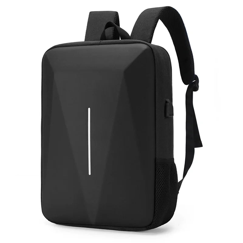 Mochila Executiva Monzzani MZ804 com porta USB, cadeado de senha, alças acolchoadas e compartimento para notebook.