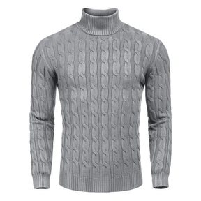 Suéter Masculino Gola Alta Monzzani, elegante e aconchegante, ideal para climas frios e looks sofisticados.